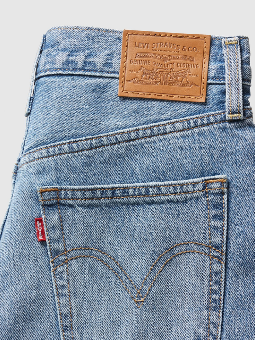 Levi's Blugi Albastri Deschisi Ribcage Wide Leg Wide Leg Femei [6]