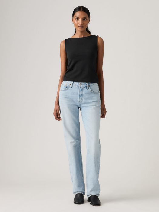 Levi's Blugi Albastri 501 90 Straight Femei [3]