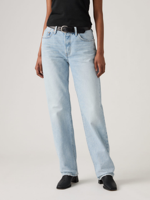 Levi's Blugi Albastri 501 90 Straight Femei [5]