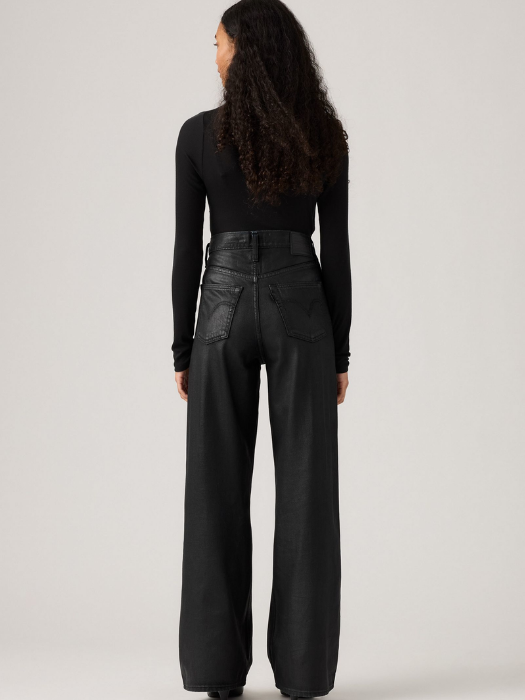 Levi's Blugi Negri Ribcage Wide Leg Ribcage Femei [4]