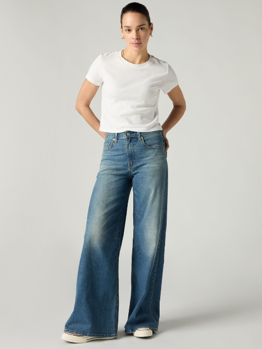 Levi's Женские Джинсы Синие 728 Wide Leg [3]