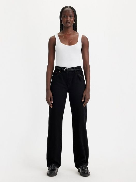 Levi's Женские Джинсы Чёрные 501 90 Straight [1]