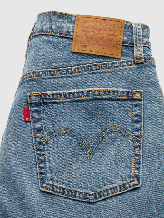 Levi's Blugi Albastri 501 CROP Straight Femei [7]
