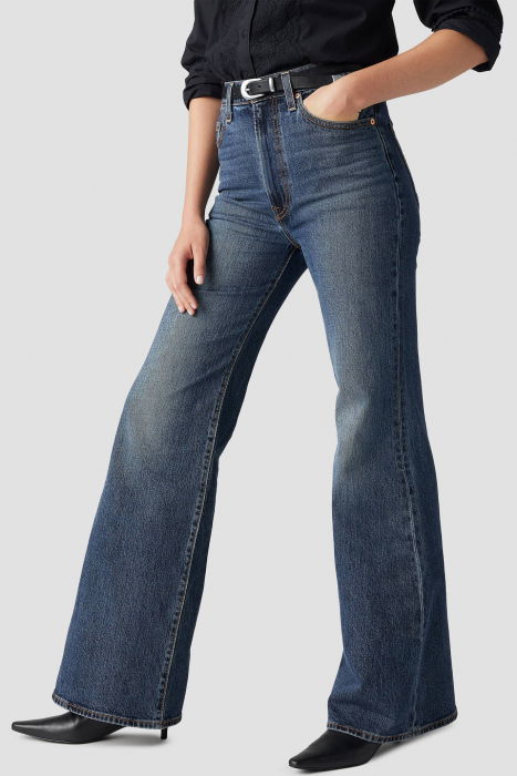 Levi's Blugi Albastri RIBCAGE BELL Ribcage Femei [4]