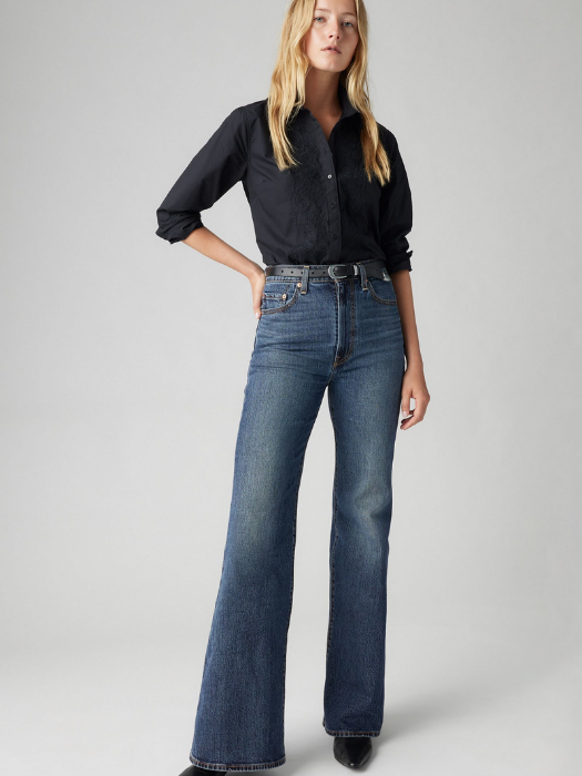 Levi's Женские Джинсы Синие RIBCAGE BELL Ribcage [1]