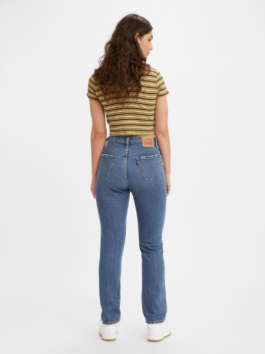 Levi's Женские Джинсы Синие 501 Straight [4]