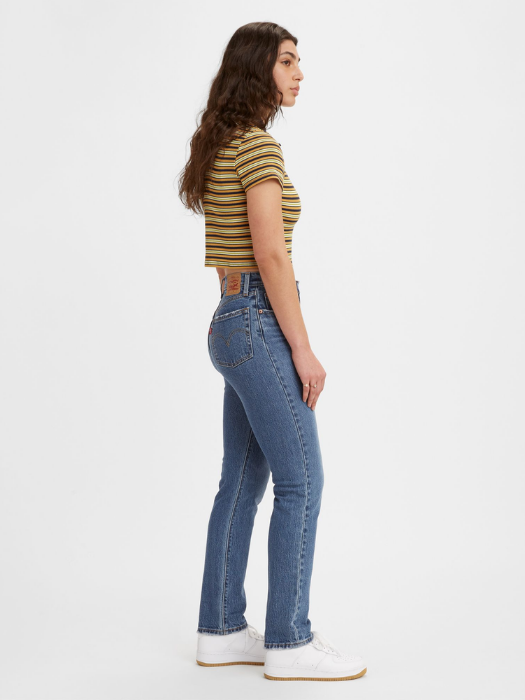 Levi's Женские Джинсы Синие 501 Straight [5]
