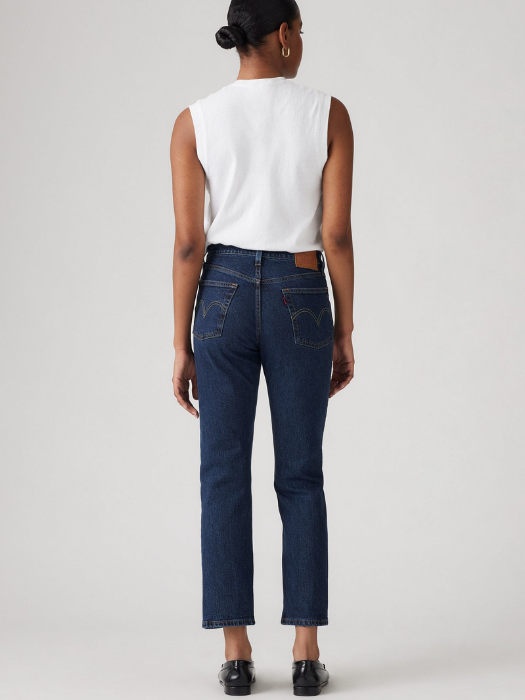 Levi's Женские Джинсы Темно-Синие 501 CROP Straight [3]