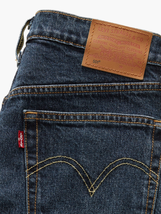 Levi's Женские Джинсы Темно-Синие 501 Straight [7]
