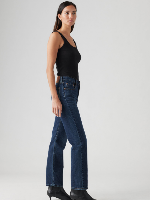 Levi's Женские Джинсы Темно-Синие 501 Straight [2]