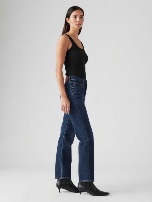 Levi's Blugi Navy 501 Straight Femei [3]