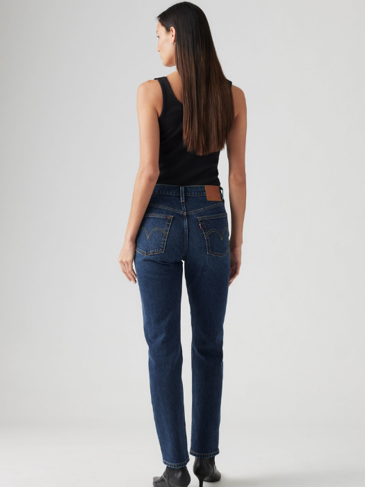 Levi's Женские Джинсы Темно-Синие 501 Straight [3]