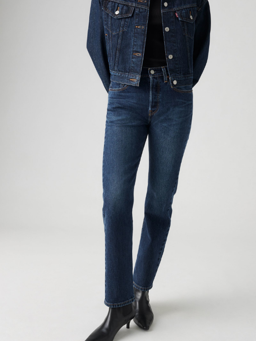 Levi's Женские Джинсы Темно-Синие 501 Straight [5]