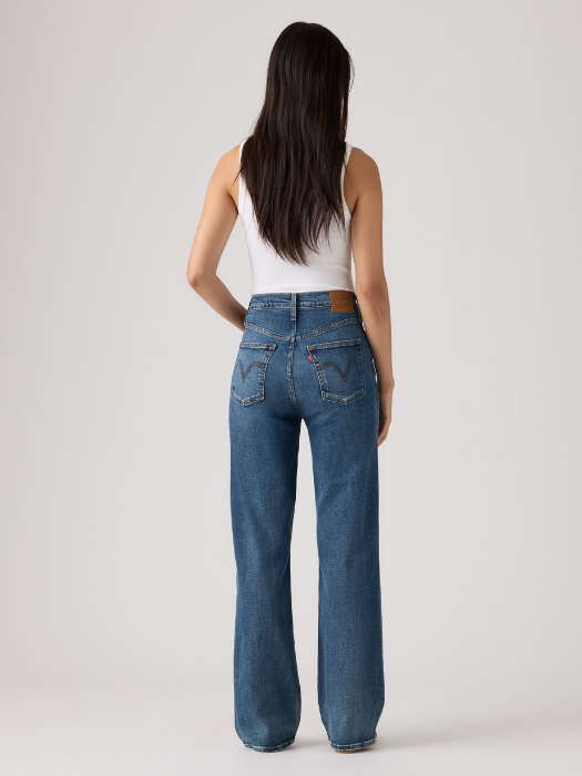 Levi's Blugi Navy Ribcage Full Length Slim Straight Femei [4]