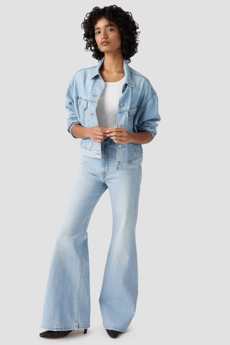 Levi's Blugi Albastri Deschisi RIBCAGE BELL Ribcage Femei [5]