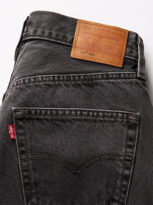 Levi's Женские Джинсы Тёмные Серые 501 Straight [7]