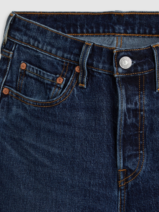 Levi's Blugi Navy 501 CROP Straight Femei [6]