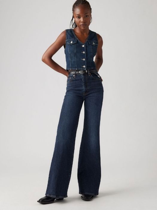 Levi's Blugi Navy RIBCAGE BELL Flare Femei [5]