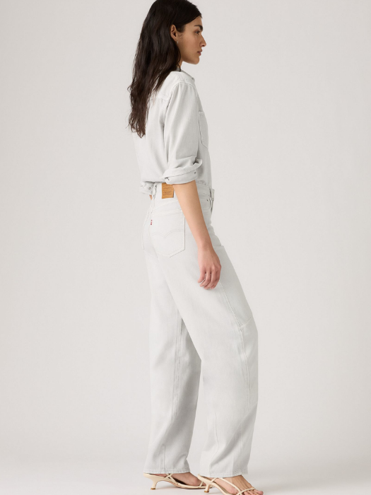 Levi's Blugi Gri Deschis Baggy Dad Barrel Barrel Femei [2]