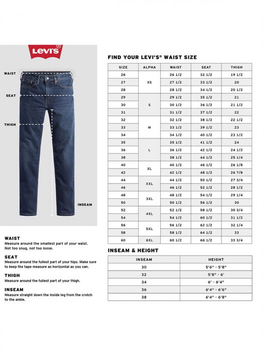 Levi's Мужские Джинсы Тёмные Серые 512 Slim Taper [6]