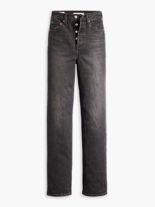 Levi's Blugi Gri Inchis Ribcage Full Length Straight Femei [6]
