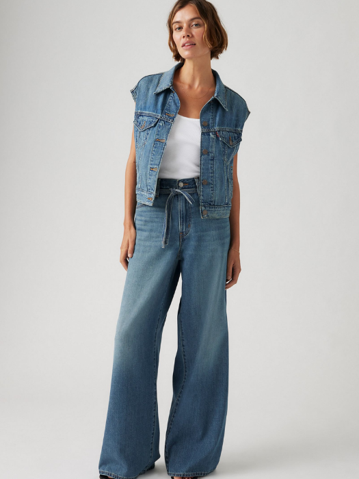 Levi's Blugi Navy Xl Straight Straight Femei [5]