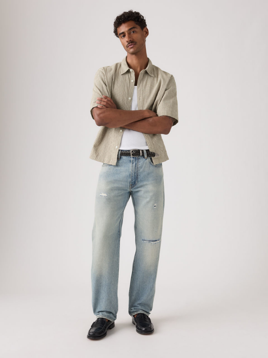 Levi's Мужские Джинсы Светло-Синие 555 Relaxed Straight [5]