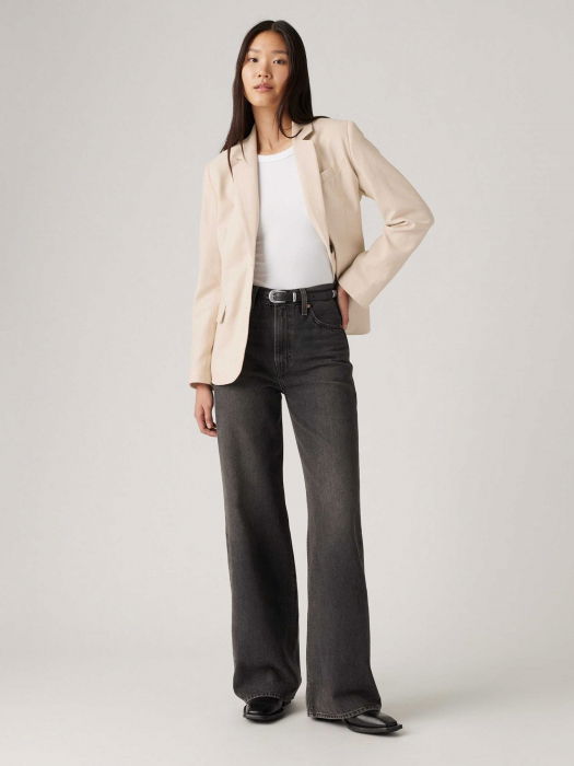 Levi's Женские Джинсы Тёмные Серые Ribcage Wide Leg Ribcage [4]