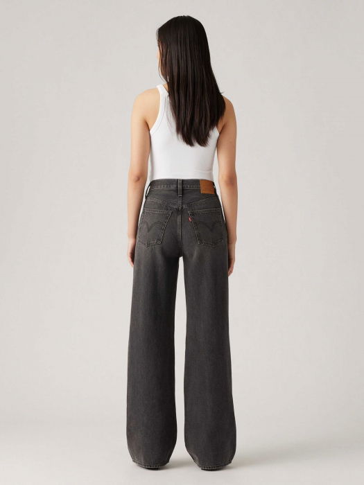 Levi's Женские Джинсы Тёмные Серые Ribcage Wide Leg Ribcage [2]