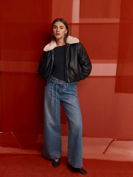 Levi's Blugi Albastri Xl Straight Straight Femei [7]