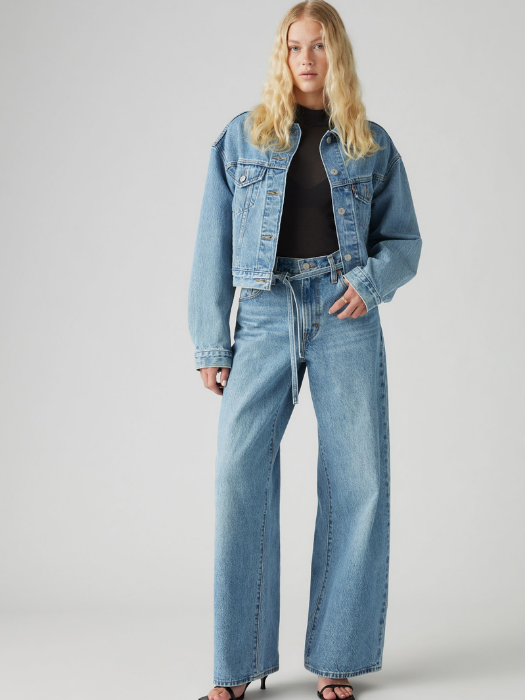 Levi's Blugi Albastri Xl Straight Straight Femei [2]