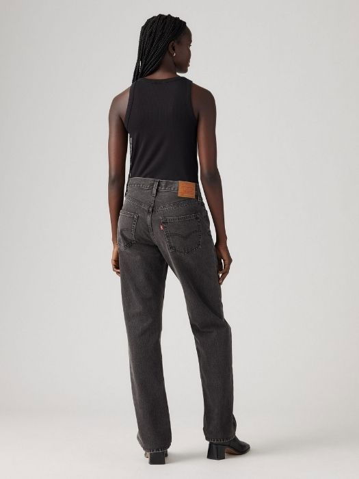 Levi's Женские Джинсы Тёмные Серые 501 Straight [2]