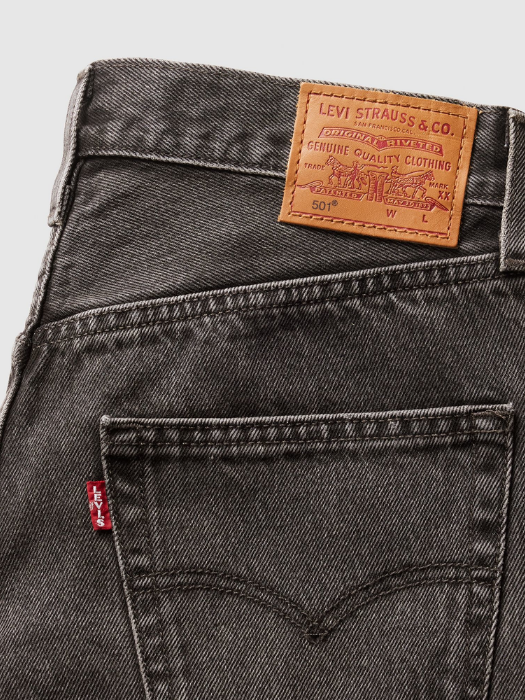 Levi's Женские Джинсы Тёмные Серые 501 Straight [7]