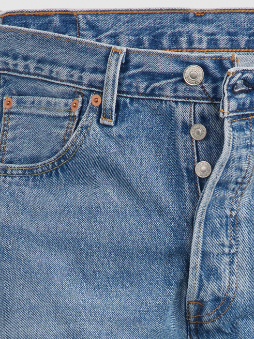 Levi's Blugi Albastri Deschisi 501 93 Straight Barbati [5]