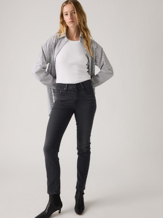 Levi's Blugi Gri Inchis 724 Straight Femei [2]