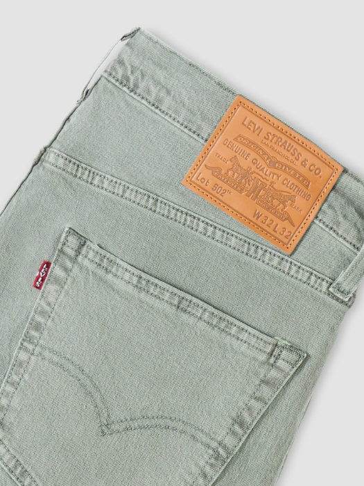 Levi's Мужские Джинсы Оливково-Зеленый 502 Tapered [7]