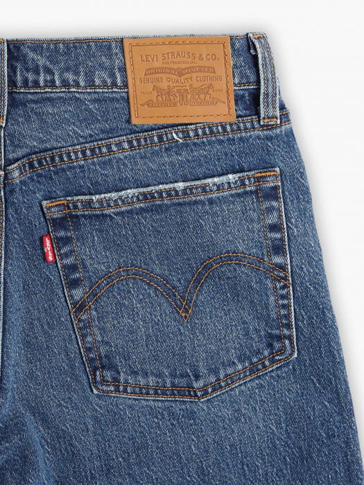 Levi's Blugi Albastri Wedgie Straight Straight Femei [5]