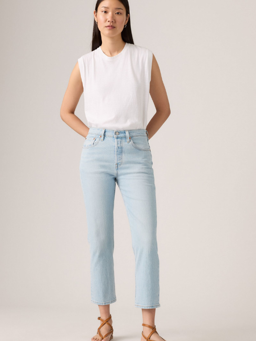 Levi's Женские Джинсы Светло-Синие 501 CROP Straight [13]