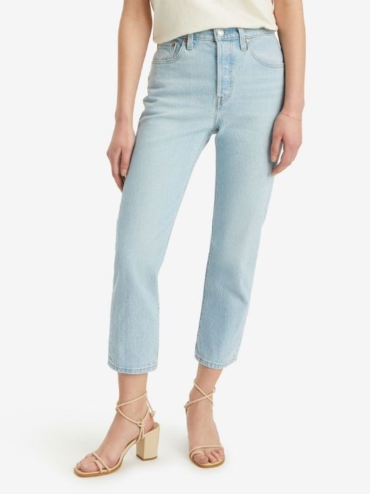 Levi's Женские Джинсы Светло-Синие 501 CROP Straight [4]