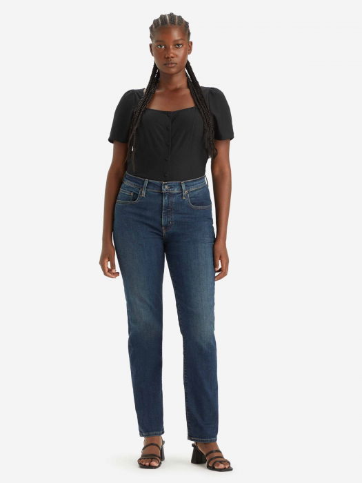 Levi's Blugi Navy 724 Straight Femei [3]