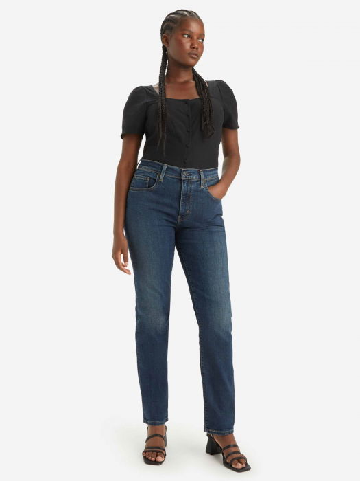 Levi's Blugi Navy 724 Straight Femei [1]