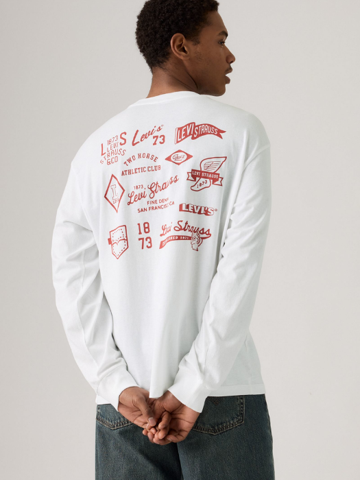 Levi's Мужской Свитшот Белый Relaxed - 269 Lei [2]