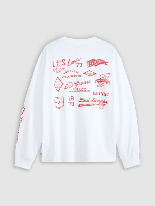 Levi's Мужской Свитшот Белый Relaxed - 269 Lei [6]