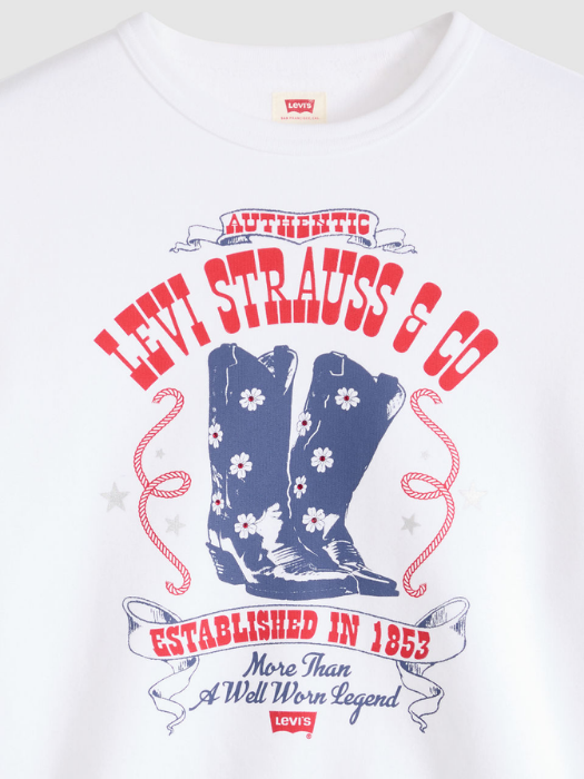 Levi's Женский Свитшот Белый Relaxed [5]