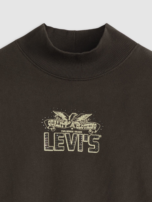 Levi's Bluza Gri Inchis Relaxed Femei [5]