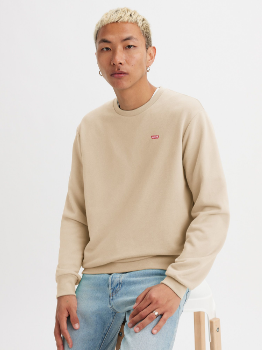 Levi's Мужской Свитшот Бежевый Regular [3]