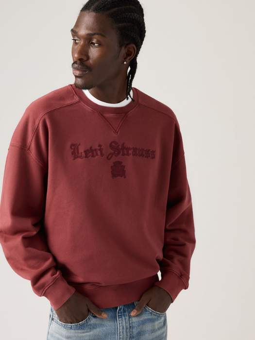 Levi's Мужской Свитшот Красный Relaxed [2]