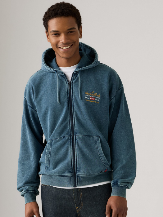 Levi's Мужской Свитшот Синий Relaxed [3]