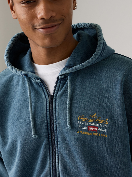 Levi's Мужской Свитшот Синий Relaxed [4]