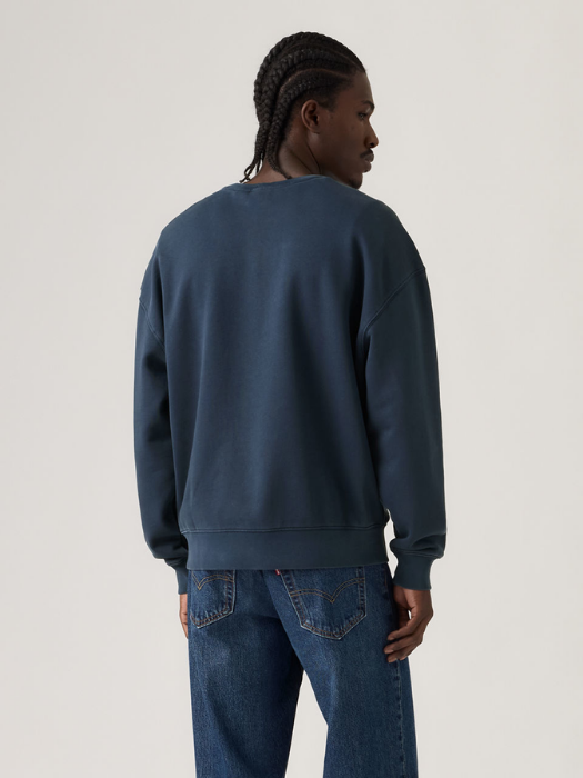 Мужской Свитшот Темно-Синий Relaxed [4]